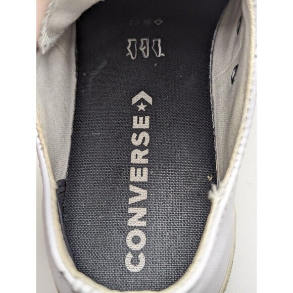 Converse PLATFORM White Leather Women's Size 10 One Star Chuck Taylor Shoes - Picture 6 of 8